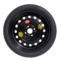 Set - Ruotino di scorta HYUNDAI ACCENT IV R15 4x100x54,1 + Giradadi + Crick + Custodia per crick