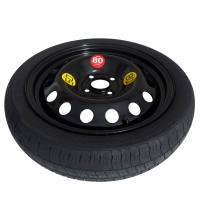 Set - Ruotino di scorta KIA PICANTO II R16 4x100x54,1 + Giradadi + Crick + Custodia per crick