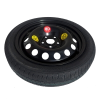 Set - Ruotino di scorta MINI HATCH III R16 5x112x66,5 + Giradadi + Crick + Custodia per crick