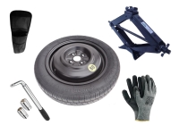 Set - Ruotino di scorta SUZUKI SWIFT III R15 4x100x54,1 + Giradadi + Crick + Custodia per crick