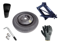 Set - Ruotino di scorta HONDA CITY VI R15 4x100x56,1 + Giradadi + Crick + Custodia per crick