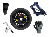 Set - Ruotino di scorta HYUNDAI ELANTRA III R15 + Giradadi + Crick + Custodia per crick